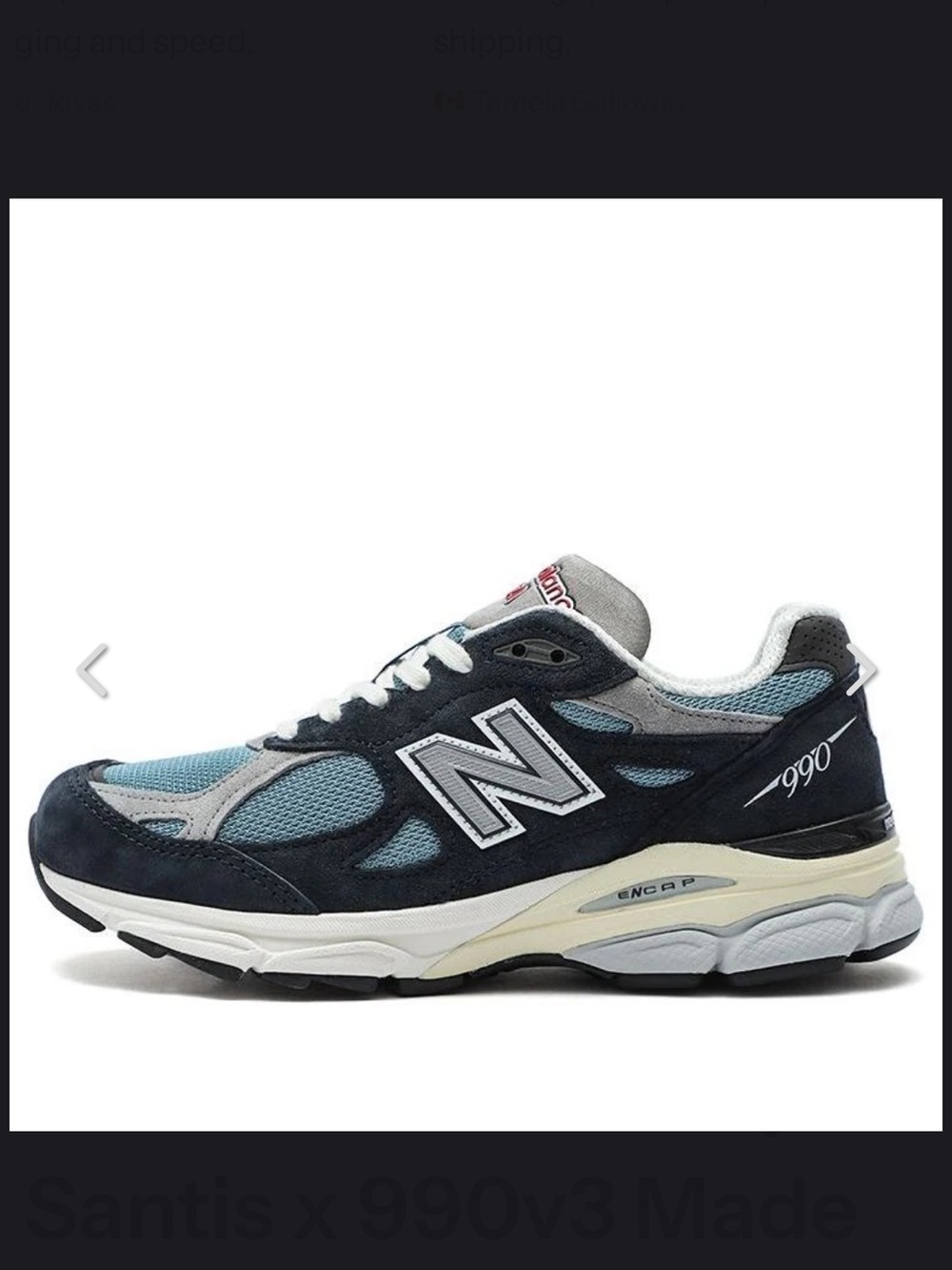 New Balance Teddy Santis x 990v3 made in USA NAVY men’s 12 - Picture 2 of 11